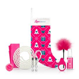 Loveboxxx Christmas Stocking Set Pink