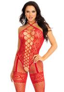 Leg Avenue Heart Net Halter Bodystocking - cena, porovnanie