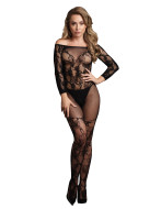 Le Désir Bodystocking with Off-Shoulder Long Sleeves - cena, porovnanie