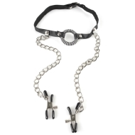 Fetish Fantasy O-Ring Gag Nipple Clamps - cena, porovnanie