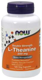 Now Foods L-Theanine 200mg 120tbl