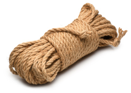 Master Series Tied Up Jute Bondage Rope 50ft Tan