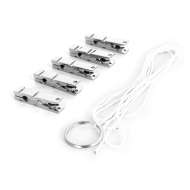 Kiotos Modern Zinc Alloy Nipple Clamps with Rope Set 5pcs - cena, porovnanie