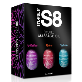 Stimul8 Massage Oil Box 3x50ml