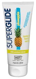 HOT Superglide Edible Waterbased Lubricant Pineapple 75ml