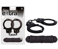 Nmc Sex Extra Metal Cuffs & Love Rope - cena, porovnanie