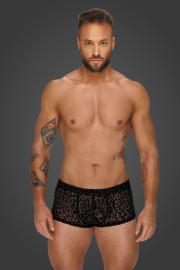 Noir Handmade H072 Leopard Flock Short-Shorts