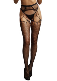 Le Désir Shredded Suspender Pantyhose