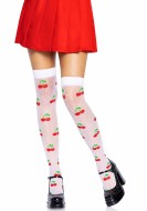 Leg Avenue Polka Dot Cherry Thigh Highs 6638 - cena, porovnanie