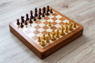 Magnetické drevené šachy LUX zásuvné - cena, porovnanie