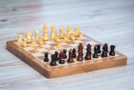 Magnetické drevené šachy LUX stredné - cena, porovnanie