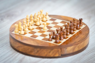 Magnetické drevené šachy okrúhle LUX zásuvné - cena, porovnanie