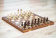 Drevený šach s ozdobou - cena, porovnanie