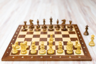Drevená šachová súprava CLASSIC s javorovou šachovnicou - cena, porovnanie