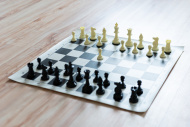 Šachová súprava komplet stredná čierna - cena, porovnanie