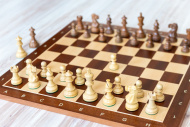 Drevená šachová súprava CLASSIC s javorovou šachovnicou MAXI - cena, porovnanie