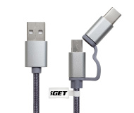 iGet G2V1 USB kabel 2v1 - cena, porovnanie