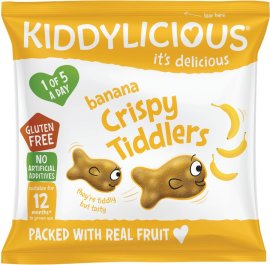 Kiddylicious Rybičky chrumkavé banánové 12g