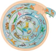Goki Puzzle kruhové - Zvieratá - cena, porovnanie