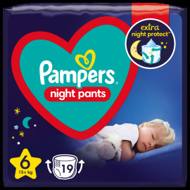 Pampers Night Pants 6 15kg+ 19ks