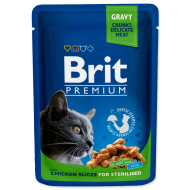 Brit Premium Cat Chicken Slices for Sterilised 100g - cena, porovnanie