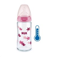 Nuk FC+ Fľaša sklenená s kontrolou teploty 240ml - cena, porovnanie