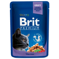 Brit Premium Cat kapsa with Cod Fish 100g