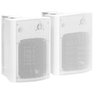 vidaXL Nástenné stereo reproduktory do interiéru a exteriéru 2 ks biele 120 W - cena, porovnanie