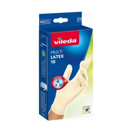 Vileda Natural Latex rukavice S/M 10 ks