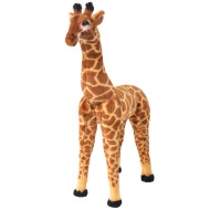vidaXL Stojaca plyšová hračkárska žirafa, hnedo žltá XXL - cena, porovnanie