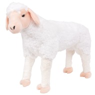vidaXL Stojaca plyšová hračka ovca biela XXL - cena, porovnanie