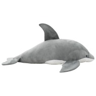 vidaXL Hračka sivý plyšový delfín - cena, porovnanie