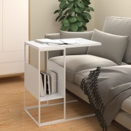 vidaXL Bočný stolík biely 55x36x59,5 cm spracované drevo - cena, porovnanie