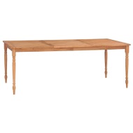vidaXL Stôl Batavia 200x100x75 cm tíkový masív - cena, porovnanie