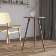 vidaXL Bistro stolík sivý Ø50x76 cm MDF a železo - cena, porovnanie