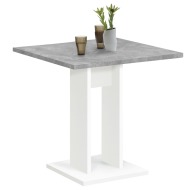 FMD Jedálenský stolík 70 cm betónovo-sivý a biely - cena, porovnanie