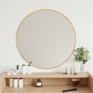 vidaXL Nástenné zrkadlo zlaté Ø 60 cm okrúhle - cena, porovnanie