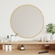 vidaXL Nástenné zrkadlo zlaté Ø 50 cm okrúhle - cena, porovnanie