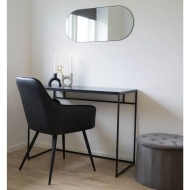 House Nordic Oválne zrkadlo Daisy čierne - cena, porovnanie