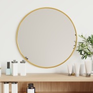 vidaXL Nástenné zrkadlo zlaté Ø 40 cm okrúhle - cena, porovnanie