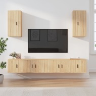 vidaXL 6-dielna súprava TV skriniek dub sonoma spracované drevo - cena, porovnanie