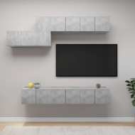 vidaXL 7-dielna súprava TV skriniek betónovosivá drevotrieska - cena, porovnanie
