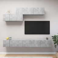 vidaXL 6-dielna súprava TV skriniek betónovosivá drevotrieska - cena, porovnanie