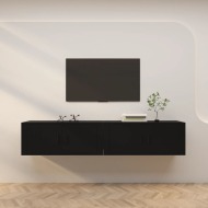 vidaXL Nástenné TV skrinky 2 ks čierne 100x34,5x40 cm - cena, porovnanie