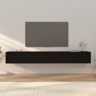 vidaXL Nástenné TV skrinky 3 ks čierne 100x34,5x40 cm - cena, porovnanie