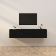 vidaXL Nástenné TV skrinky 3 ks čierne 57x34,5x40 cm - cena, porovnanie