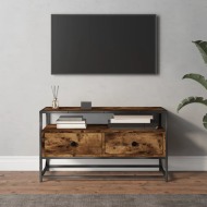 vidaXL TV skrinka dymový dub 80x35x45 cm spracované drevo - cena, porovnanie