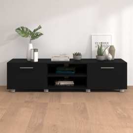 vidaXL TV stolík čierny 140x40x35 cm spracované drevo