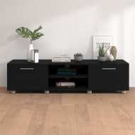 vidaXL TV stolík čierny 140x40x35 cm spracované drevo - cena, porovnanie