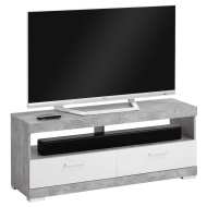 FMD TV/Hi-Fi stojan betónovo sivý a lesklý biely - cena, porovnanie